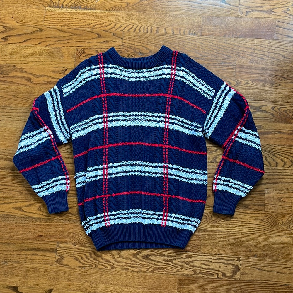 ⚡️VINTAGE⚡️ mens chunky cable knit sweater